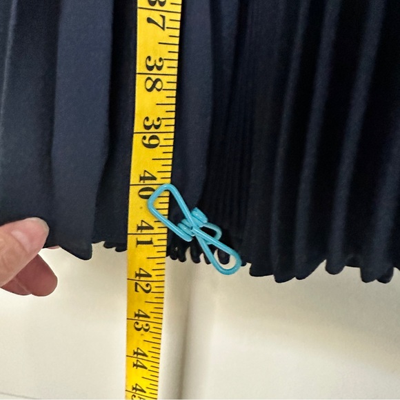 NANETTE NANETTE LEPORE Pleated swing Blouson elastic waist high neck Dress 2 - Picture 3 of 16